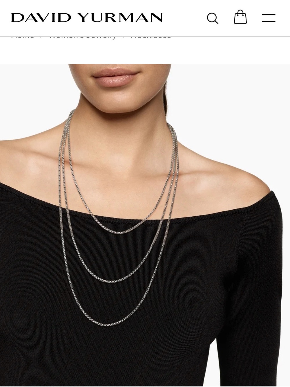 David Yurman Sterling SilverNecklace in Silver